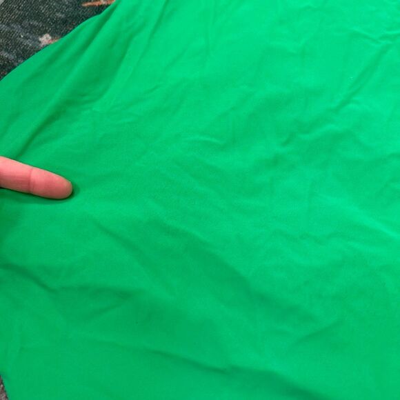 J. Crew Swimsuit Womens 2X Plus Kelly Green Strapless Ruched One Piece Bathing - Picture 7 of 16